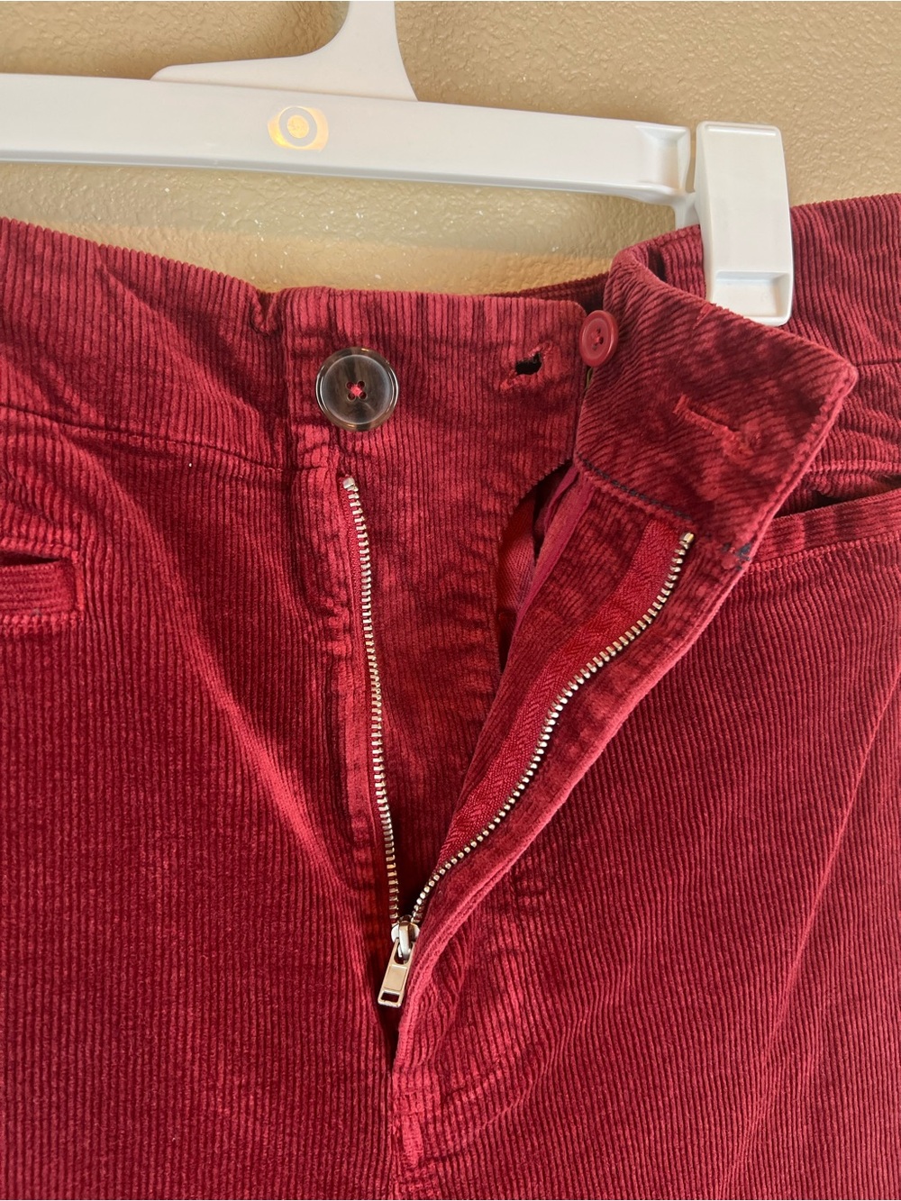 maeve colette burgundy corduroy pants - Picture 6 of 11